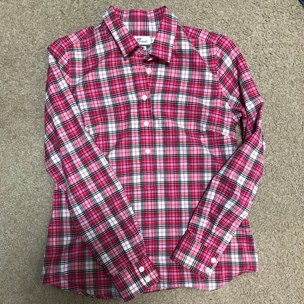 Vineyard Vines Cashmere cotton popover EUC